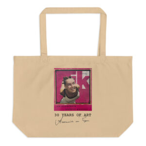 Grote organische totebag 'ik'