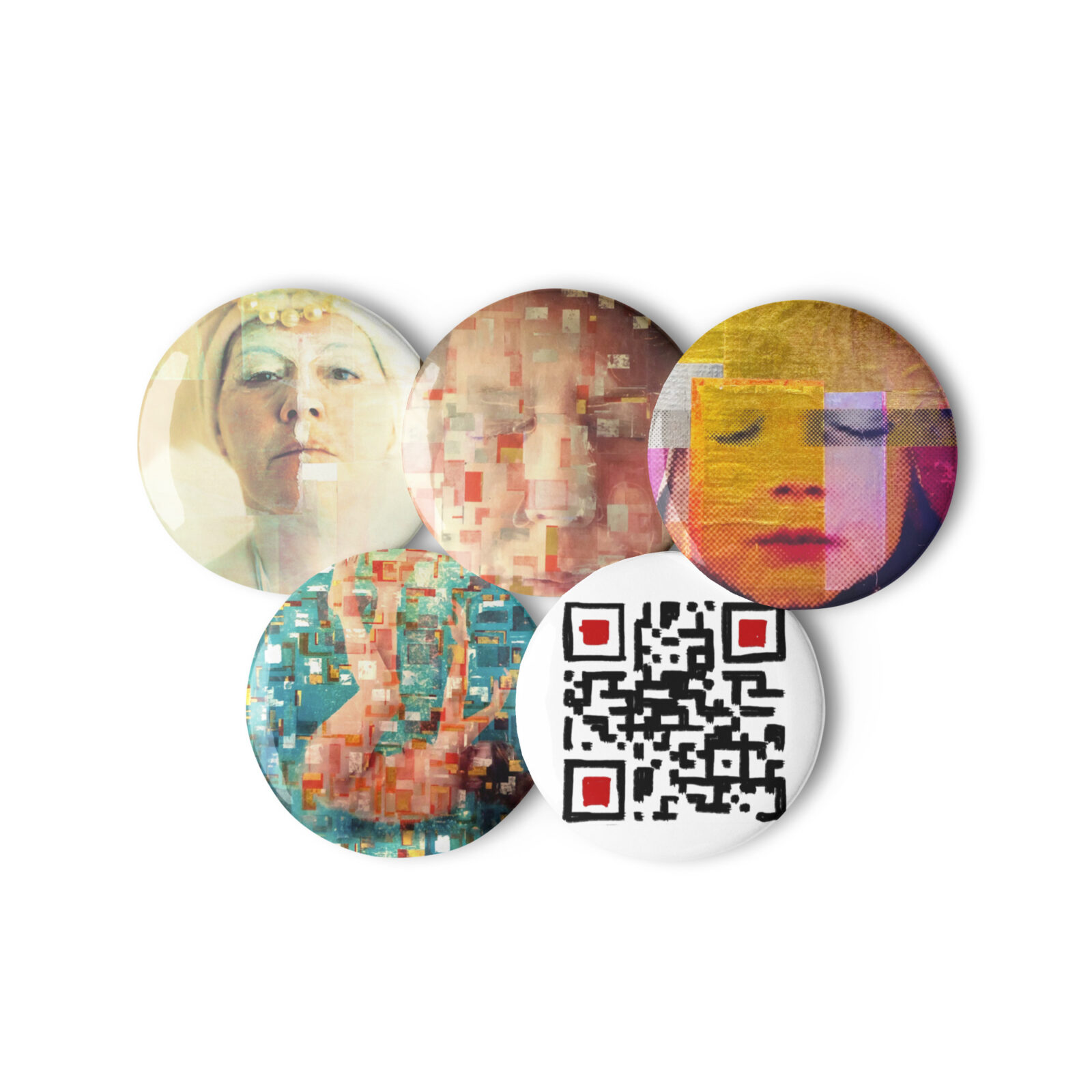 Set of pin buttons Adventures of A Fluctuous Woman - Afbeelding 2