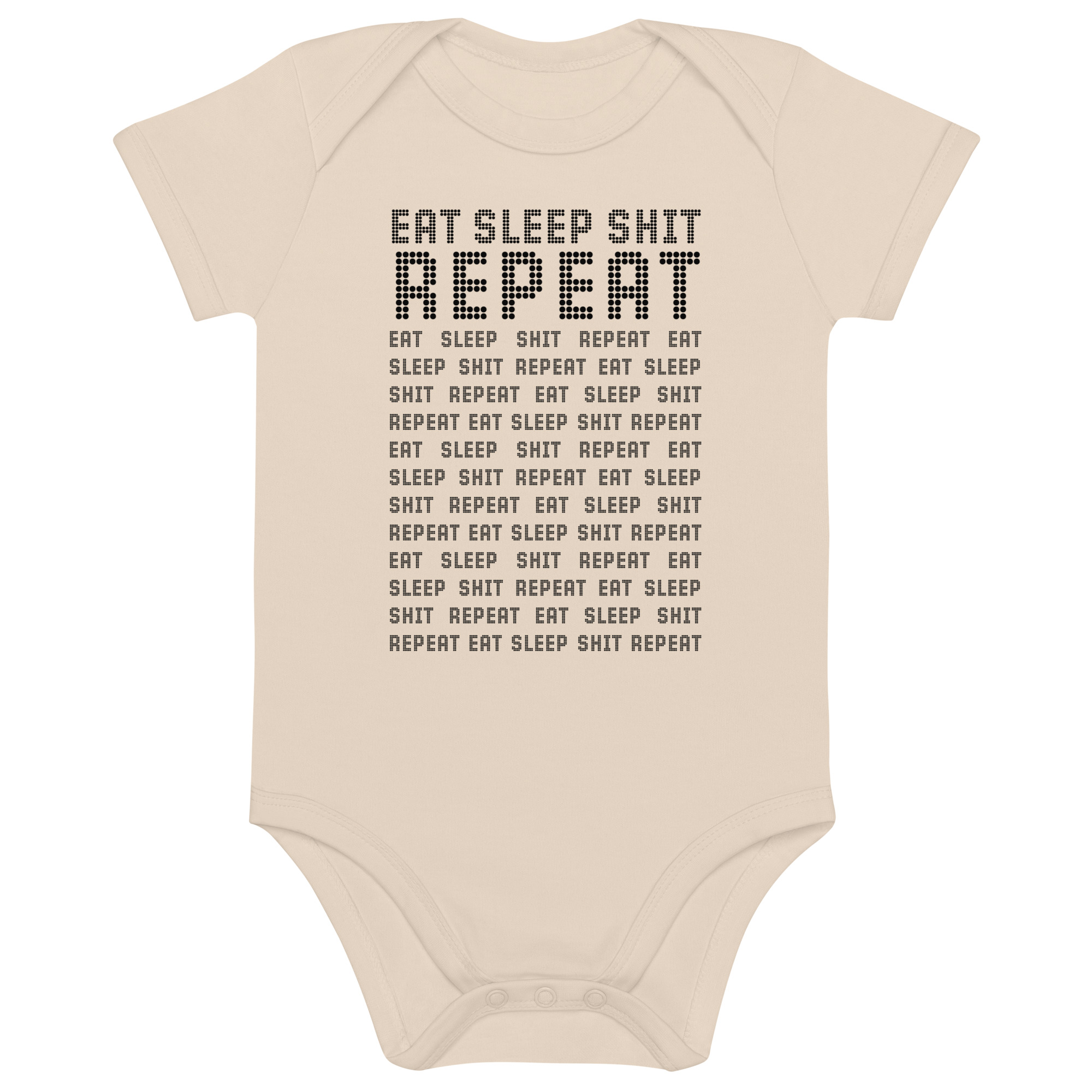 EAT • SLEEP • SHIT • REPEAT — Babyrompertje - Afbeelding 2